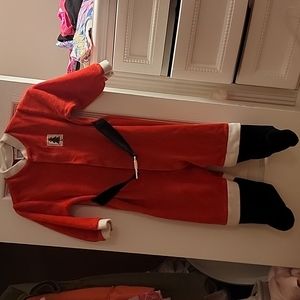 12 month Little Me Santa Outfit (velour feeling)
